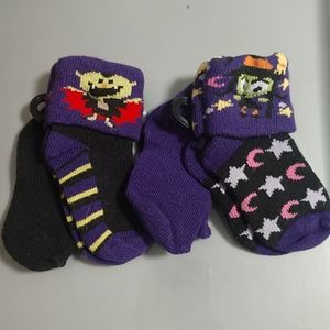 New Halloween Baby Socks 4 Pairs